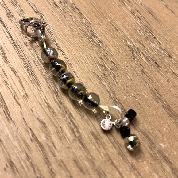 Glass Bead Bag Charm ~ Handmade - Picture 4 of 4